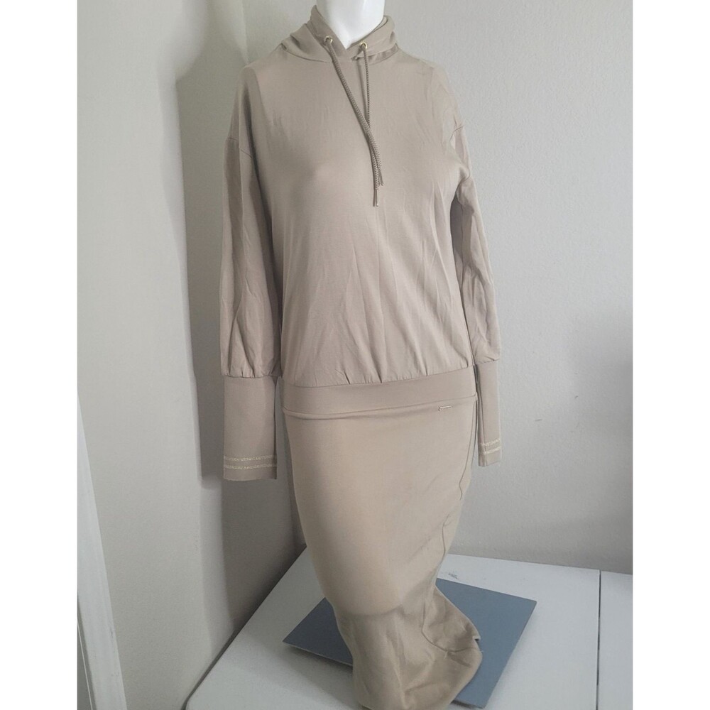 Armani Exchange XS dress hoodie stretches sheath athleisure drawstring